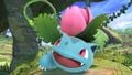 Ivysaur taunting on the stage.