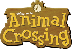 Logo on box of Animal Crossing for Nintendo GameCube.
(This game is sometimes called Animal Crossing | Population: Growing! or Animal Crossing 1 to distinguish it from other games in the AC series).