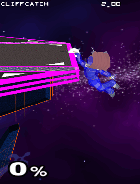 Roy, 1/4x speed, latest possible second jump
