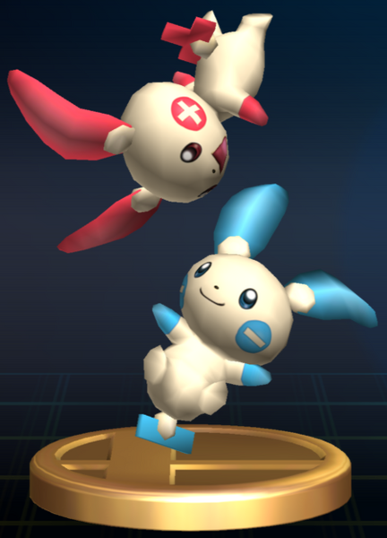 File:Plusle and Minun - Brawl Trophy.png