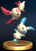 Plusle and Minun - Brawl Trophy.png
