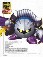 Scan of Smash Files #07 from volume 212 of Nintendo Power, featuring Meta Knight.