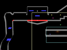 Underground Maze showing platforms.