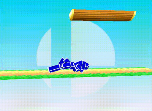 Captain Falcon Neutral Getup Back Hurtbox Smash 64.gif