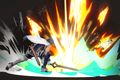 Chrom using Flare Blade as shown by the Move List in Ultimate.