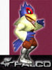 Falco Lombardi in Super Smash Bros. Melee.