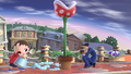 Watching Villager use their watering can on Piranha Plant on Town and City.