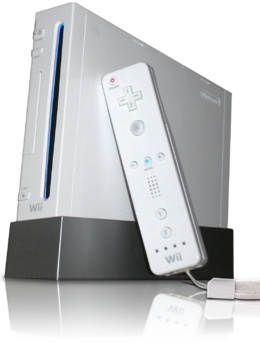The Wii with Wii Remote