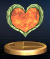 Heart Container trophy from Super Smash Bros. Brawl.
