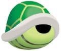 Artwork of Green Shell in Smash 64.