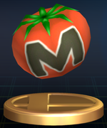 Maxim Tomato trophy from Super Smash Bros. Brawl.