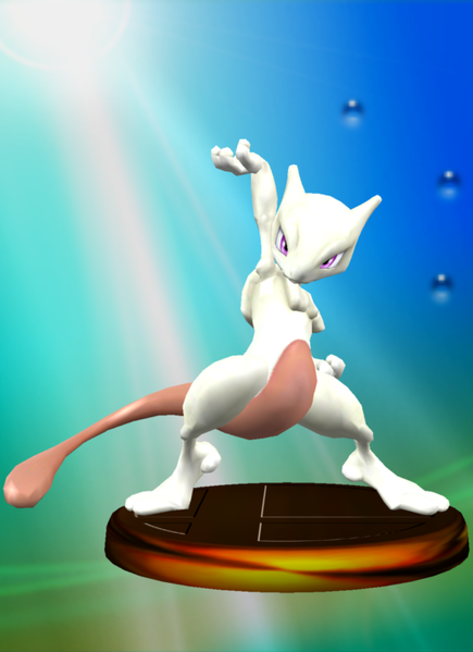 File:Mewtwo Trophy (Smash 2).png