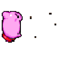A gif of Kirby inhaling in KSS, used for the origin section of the Inhale page.