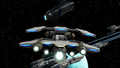 Lylat Cruise's background showing a light blue planet and various spaceships.