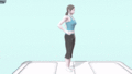Wii Fit Trainer's first idle pose.