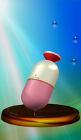 Capsule trophy from Super Smash Bros. Melee.