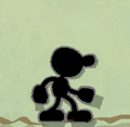 Mr. Game & Watch's idle pose.