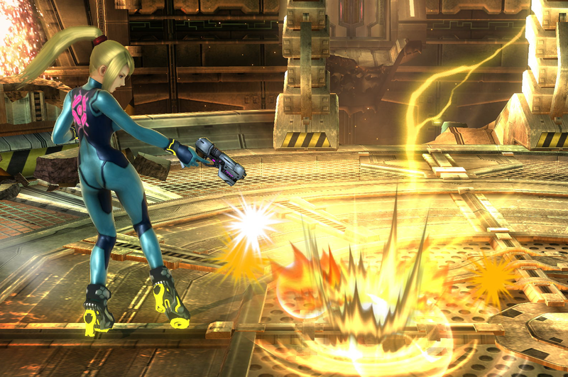 File:SSB4 - ZSSamus Slant Paralyzer.png