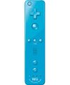 A blue Wii Remote Plus with a label saying "Wii Motion Plus".