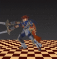 Roy's unused neutral attack animation.