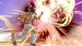 Kazuya attacking Ness with Spinning Demon to Left Hook on Skyworld.