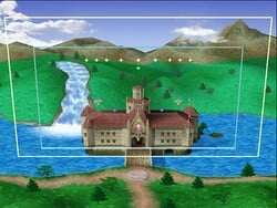 Princess Peach's Castle showing the Blast Zone