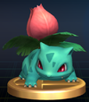 Ivysaur trophy from Super Smash Bros. Brawl.