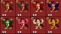 Donkey Kong's new alternate colors.