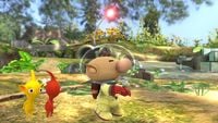 Olimar's second idle pose in Super Smash Bros. for Wii U.