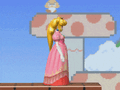 Peach's first idle pose in Melee