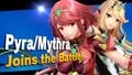 Mythra and Pyra's unlock notice after downloading them from the Nintendo eShop.