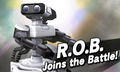 R.O.B.'s unlock notice in Super Smash Bros. for Nintendo 3DS.