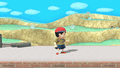 Ness's side taunt.