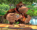 Donkey Kong wearing the badge.