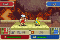 Animation of Lugh using Fire on a Bandit in the Binding Blade.
Source.