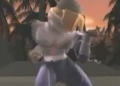 Sheik standing on what is an early version of Jungle Japes.