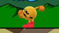 Pac-Man's first idle pose in Super Smash Bros. for Wii U.