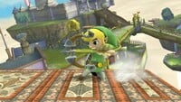 Toon Link using Hero's Bow in Super Smash Bros. for Wii U.