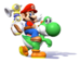 Brawl Sticker Mario & Yoshi (Super Mario Sunshine).png