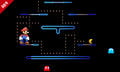 Mario and Pac-Man on the stage.