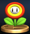 Fire Flower trophy from Super Smash Bros. Brawl.