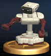 R.O.B. Sentry trophy from Super Smash Bros. Brawl.