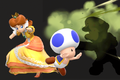Daisy using Toad as shown by the Move List in Ultimate.