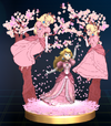 Peach Blossom trophy from Super Smash Bros. Brawl.