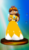 Princess Daisy trophy from Super Smash Bros. Melee.