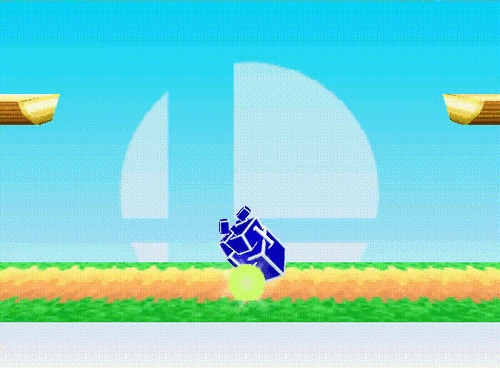 Pikachu Back Tech Roll Hurtbox Smash 64.gif