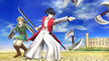 Takamaru throws his pinwheel knives