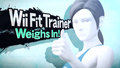 Splash art of Wii Fit Trainer.