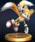 Tails trophy from Super Smash Bros. Brawl.