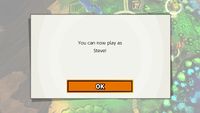 The message that indicates Steve's availability in World of Light.